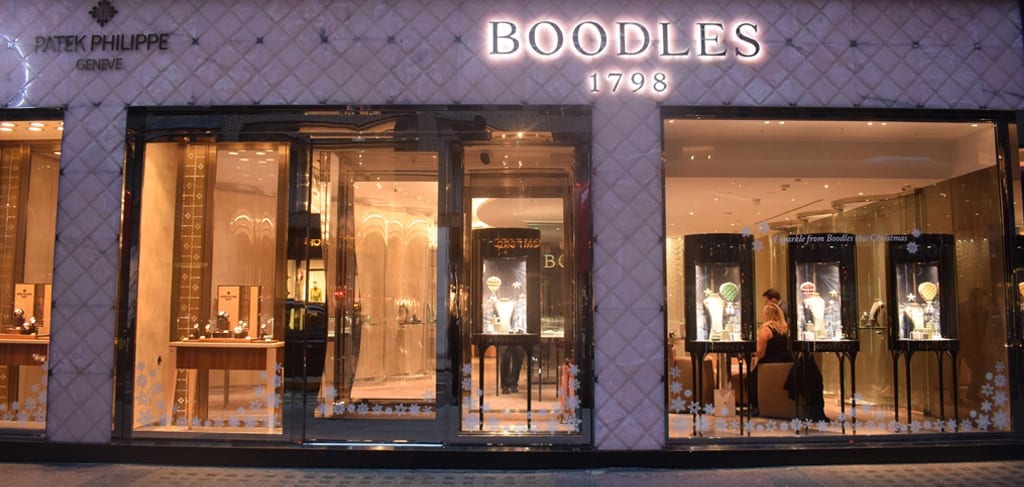 Boodles Sloane St.'s Warrior Shopfront & Fully Glazed Interlocking Sliding Doors